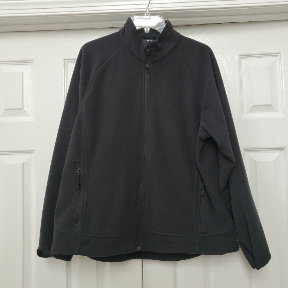 Lands End Black Fleece Jacket XL